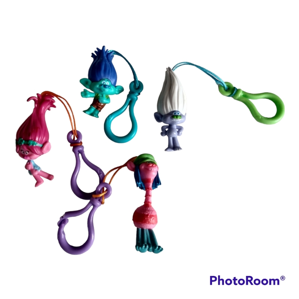 Trolls The Movie Small Backpack Charms Set of 4
